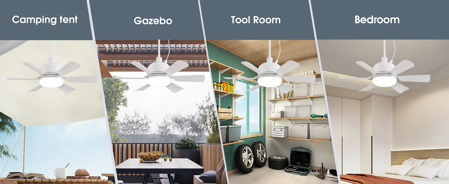 gazebo fan with light