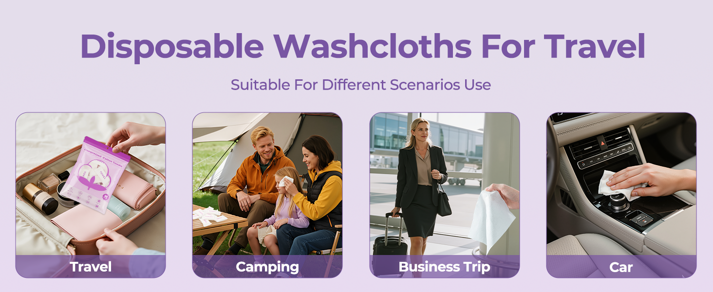 compressed towels travel essentials