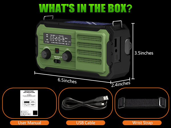 hand cranked emergency radio