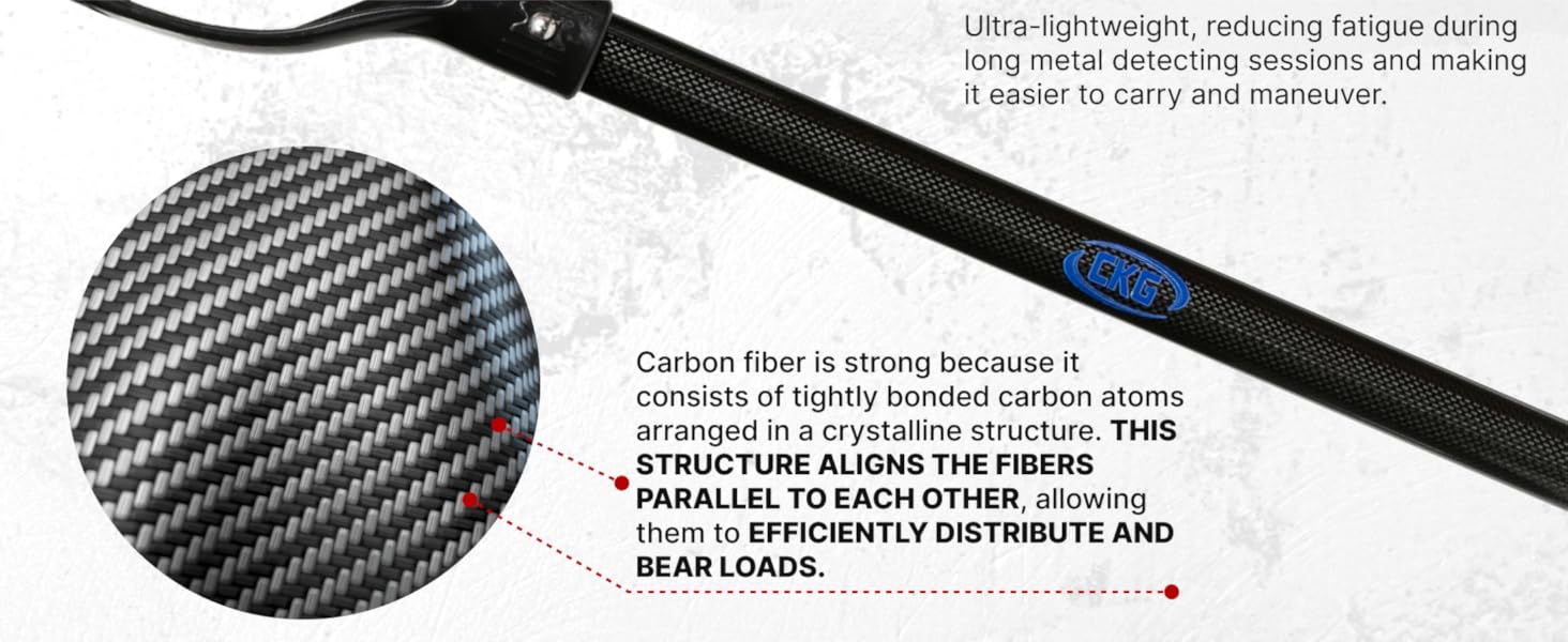 CKG Carbon Fiber metal detecting shovel metal detector shovel digging tools