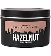Aronica Hazelnut Coffee Candle for Fall Decor, Different Home Decor Coffee Scent Candles, Small F...