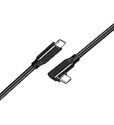 90 Degree Elbow Short USB C to USB C Cable 0.7FT,Type c USB3.1 Cable 20Gbps USB-C 3.2 Gen 2 Cable...