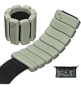 Sportneer Ankle Weights and Wrist Weights for Women and Men, Wearable Weighted Bangles 1/2 lb Pai...