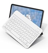 XIWMIX Wireless Bluetooth Keyboard for Samsung Galaxy Tablets, Ultra-Slim Portable, Type-C Rechar...