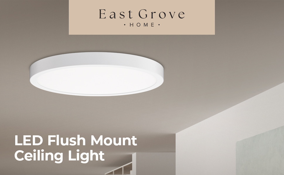 east grove home, lighting, led, flush mounts, track, solar, energy, efficient, ceiling fan