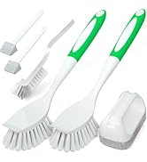 Holikme 5Pack Kitchen Cleaning Brush, Green