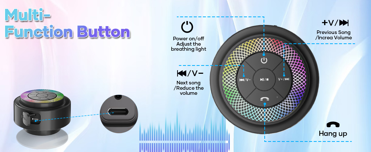 Bluetooth Shower Speaker