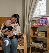 baby and parent watching soother