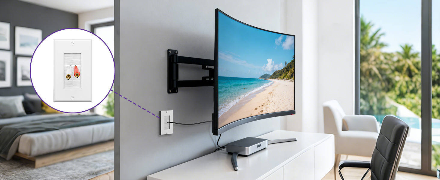 Brush wall plate -for home