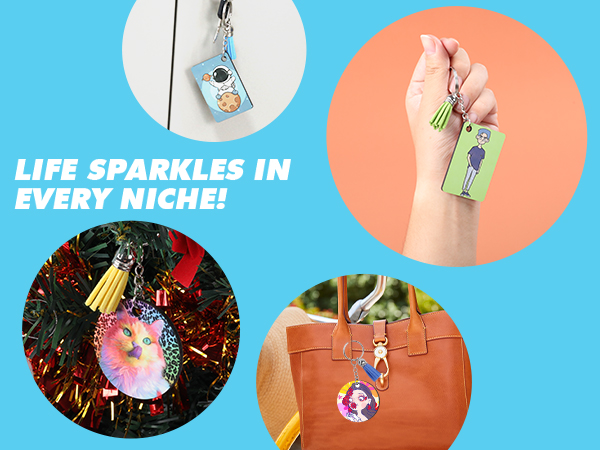 rectangle sublimation keychain blanks