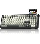 SOLAKAKA A99 Pro Wireless Mechanical Keyboard with LCD Screen &amp; Metal Knob, 2.4GHz/BT5.0/USB-C, R...