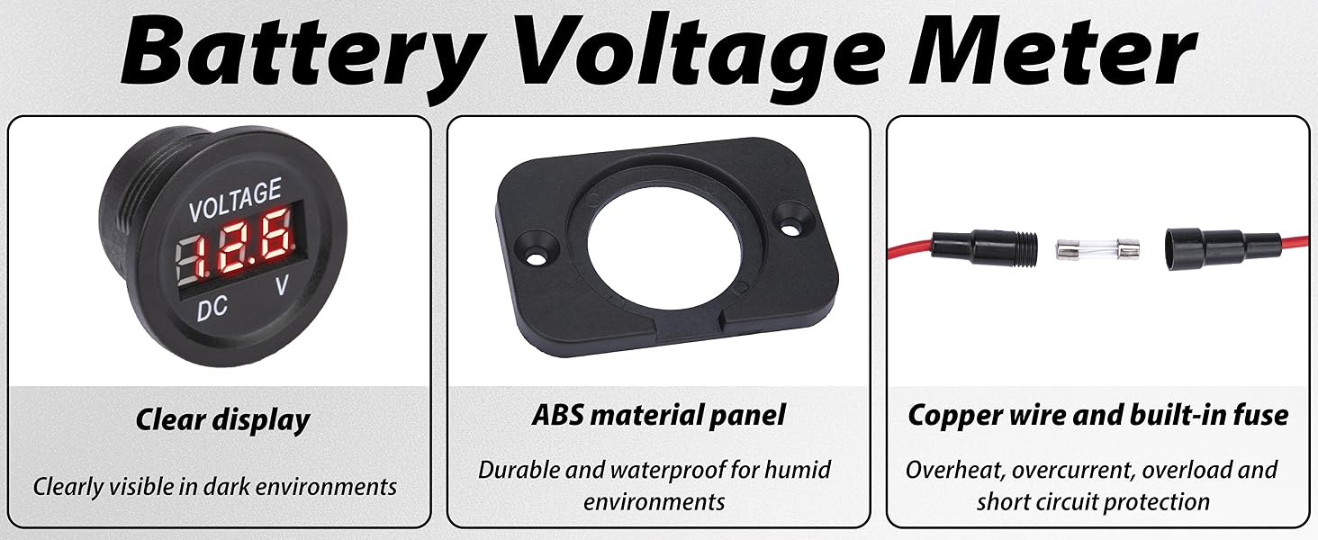 Car Battery Voltage Meter