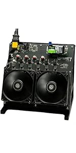 Bitcoin Home Miner NerdQX 8.1 T 138W Solo Miner with 3 Fans and Four BM1370 ASIC Chips Dual-Fan Plug...