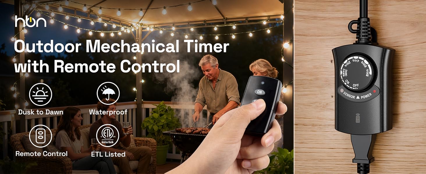 Outdoor Timer with Remote Control