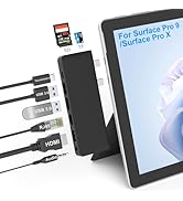 Surface Pro 9 Hub Docking Station with 4K HDMI, Thunerbolt 4(8K Video+40Gbps+100W Power), 100M Et...