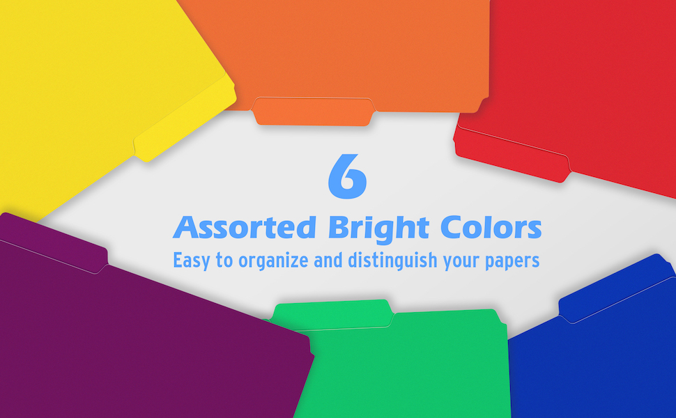 colored file folder