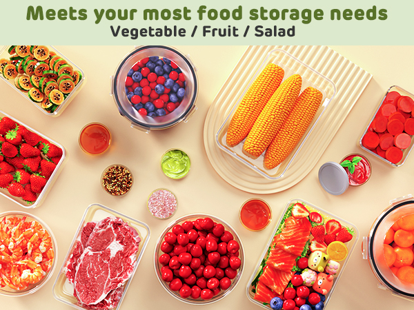 food storage containers with lids airtight