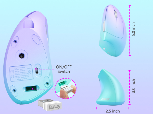 dual mode ergonomic mouse
