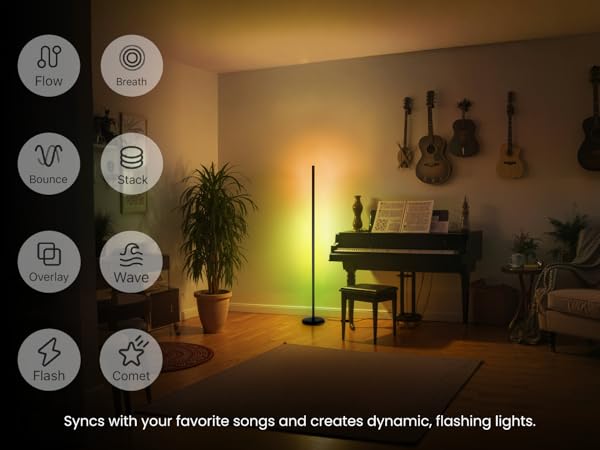music floor lamp