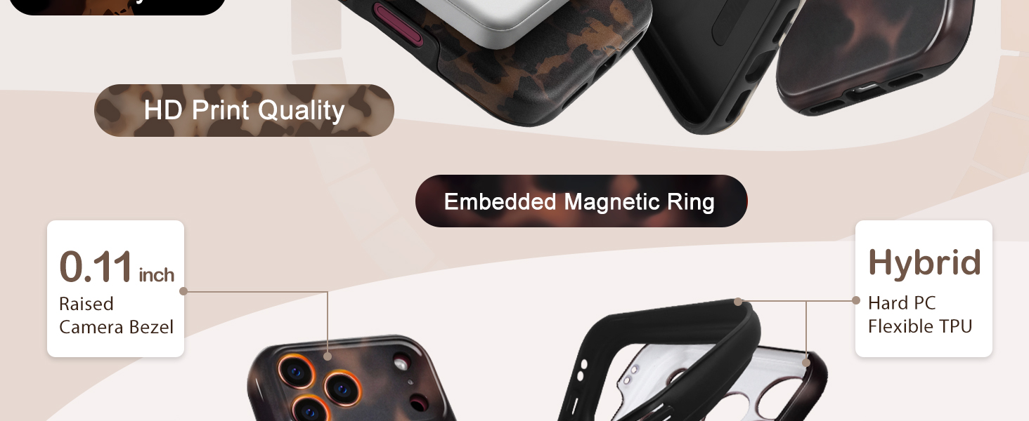 Tortoise shell phone case
