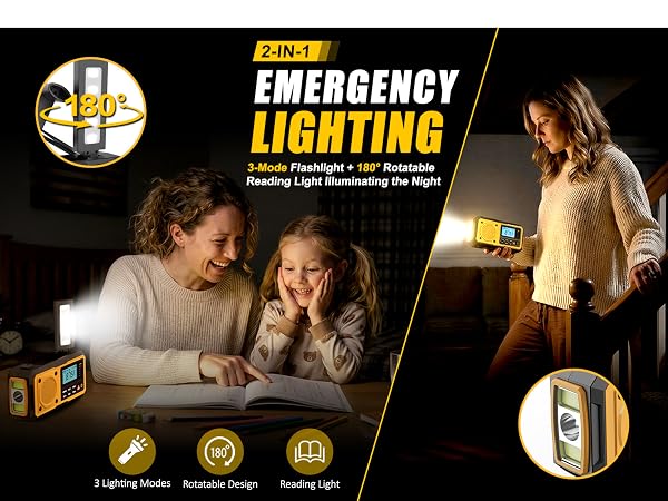 emergency radio; weather radio; hand crank radio; NOAA weather radio; emergency weather radio