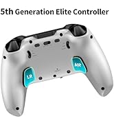 NBCP Wireless PS4 Elite Controller with 1200mAh Battery/USB C Cable - Dual Motors, 6-Axis Gyro, 3...