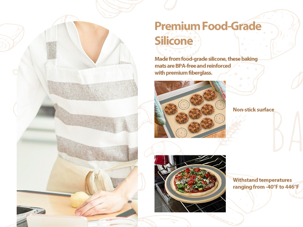 Silicone Baking Mat Set