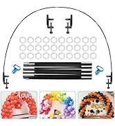 AXHJ 13Ft Adjustable Balloon Arch Stand Kit, New Reusable Table Balloon Arch Kit with Base High S...