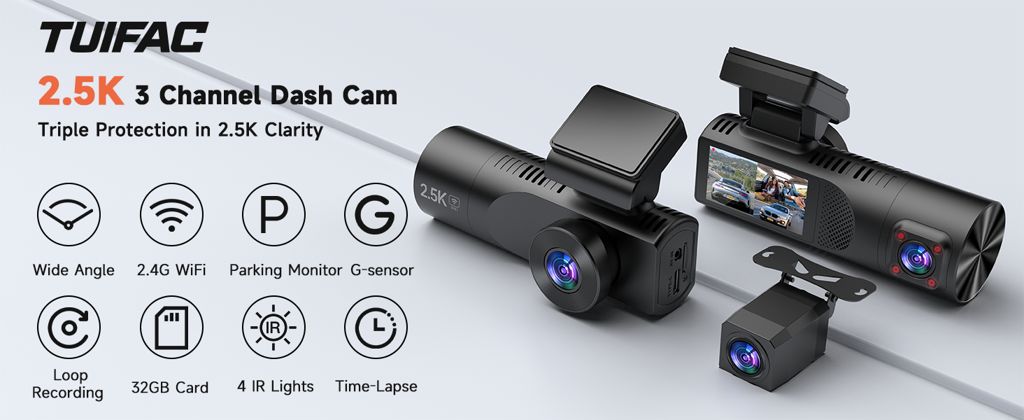 dash cam front and rear