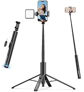ULANZI MT86 60" Automatic Phone Tripod Stand with Bluetooth Remote, Adjustable Auto-Open Selfie S...