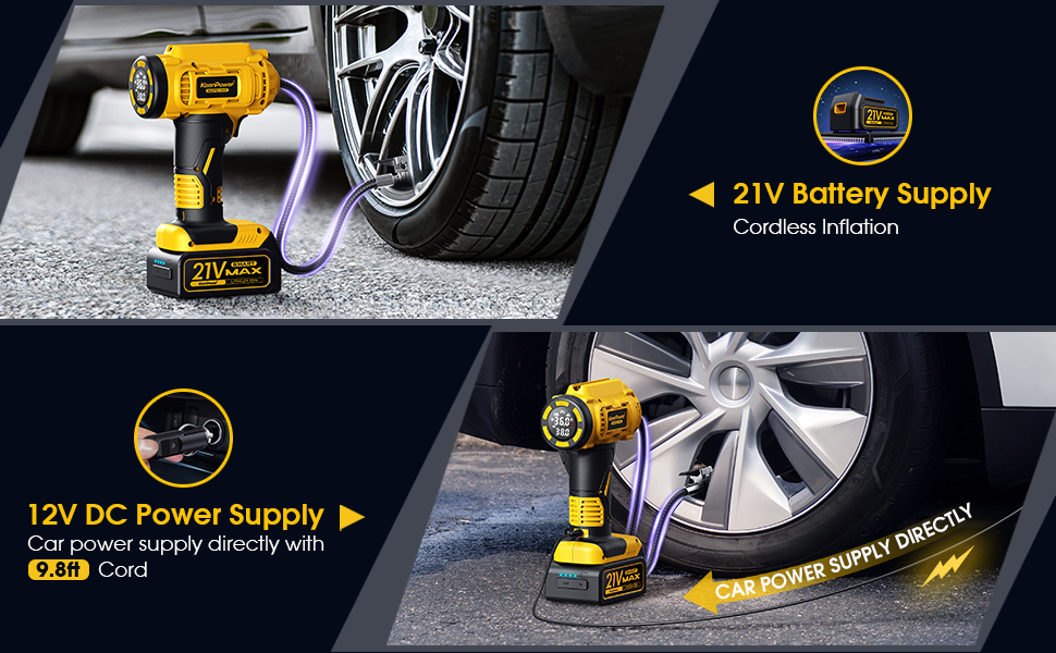 tire inflator Portable air compressor