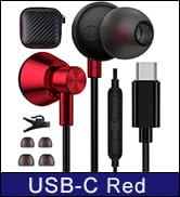 USB C Headphones Wired Earbuds for Samsung S24 Ultra S23 FE S22 iPhone 15 Pro Max, USB Type C Ear...