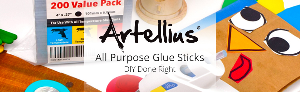 Artellius Logo - All Purpose Glue Sticks - DIY Done Right