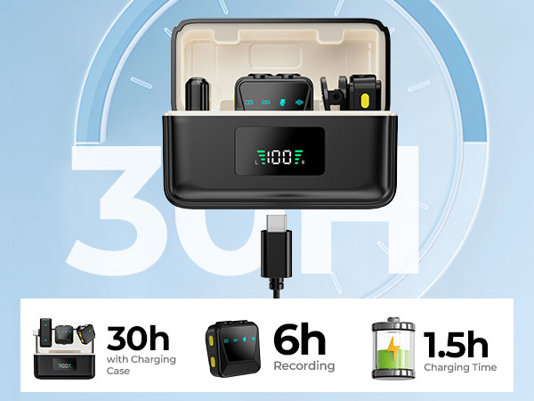 Microphone with Charging Case