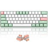 MageGee 60% Mechanical Gaming Keyboard, RGB LED Backlit Portable 60 Percent Wired Keyboard with L...