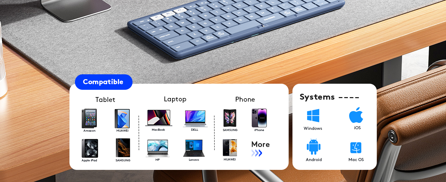 Samsers Foldable keyboard