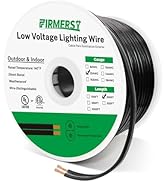 FIRMERST 12/2 Low Voltage Wire Outdoor Landscape Lighting Cable 200 Feet