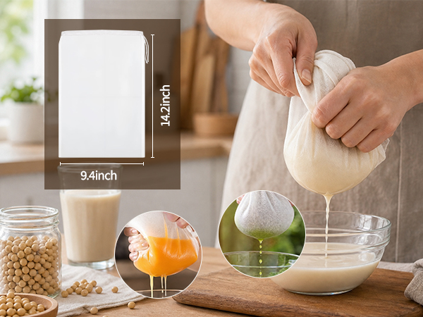 Reusable Fine Mesh Milk Filter Bag