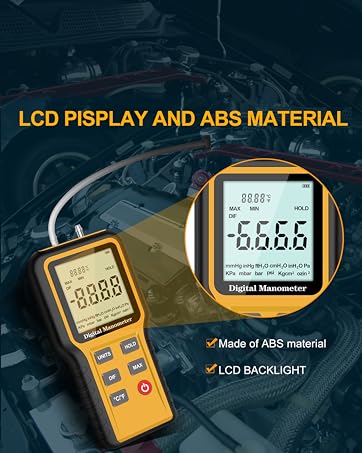 2 Selectable Units Differential Pressure Gauge
