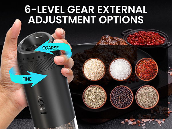 electric pepper and salt grinder gravity salt and pepper grinder auto salt and pepper grinder set