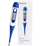 Berrcom Digital Thermometer for Adults, Oral and Underarm Thermometer for Baby and Kids Medical T...