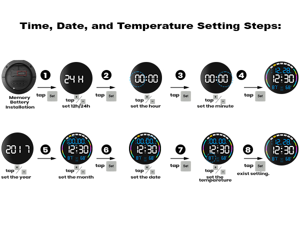 large digital wall clock