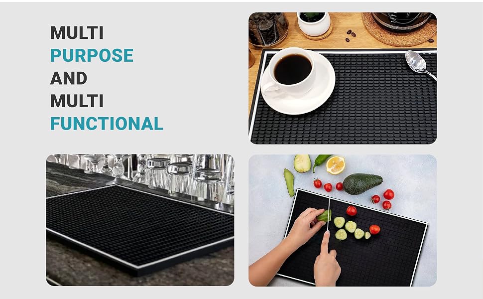 Bar mat catches spills counter top coffee machine bar counter alcohol juice cocktails
