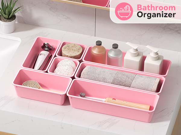 bathroom drawer organizer trays