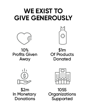 Simple Modern We Exist to Give Generously