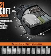 VENTURE 4TH Rooftop Cargo Carrier - 21 Cubic Feet Waterproof Car Roof Cargo Bag with Tie-Down &amp; C...