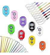 Cellphone Remote Shutter for Smartphones and Tablets (Colorful-9-pack), AOQIYUE Wireless Camera R...