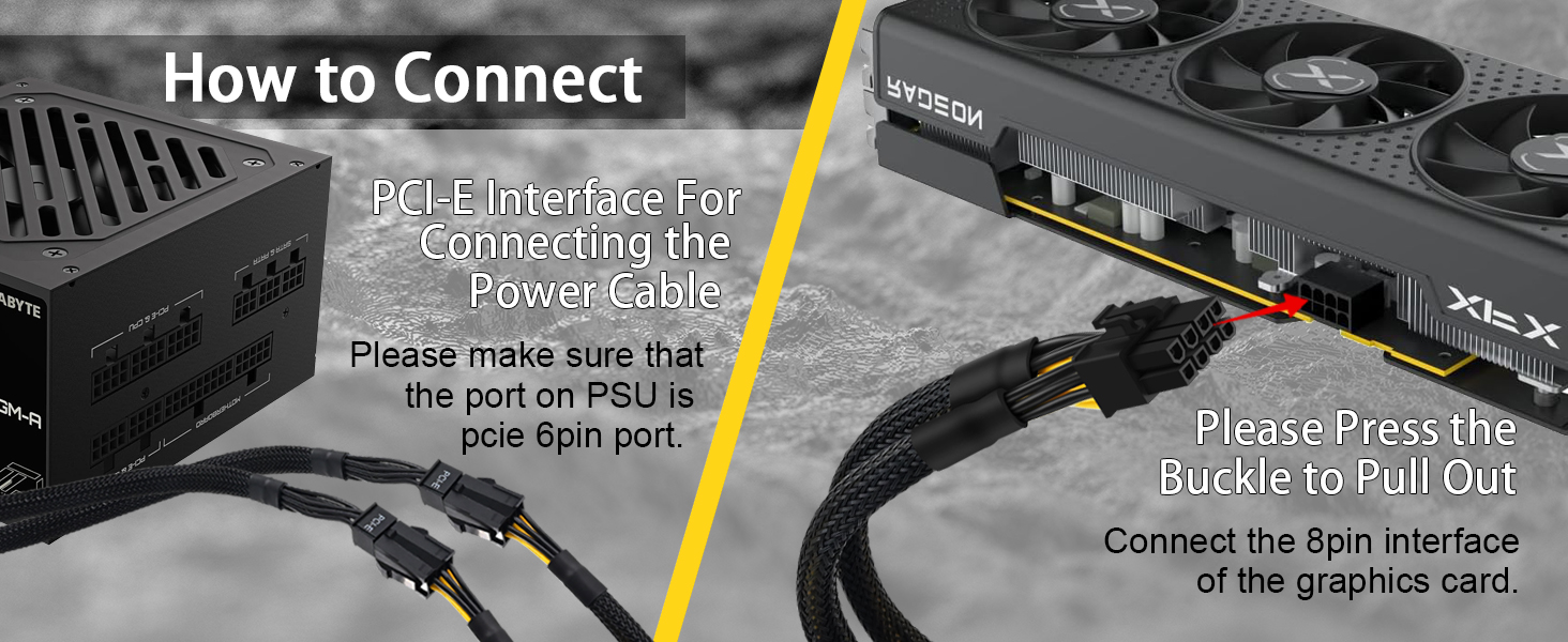 Dual 6 Pin to 8 Pin GPU Adapter