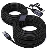GearIT USB 3.0 Active Extension Cable (50 Feet) A-Male to A-Female USB Repeater with Signal Boost...