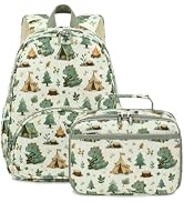 LOIDOU Kids Backpack with Lunch Box Set, Toddler Preschool Boy Backpack with Chest Strap Kinderga...